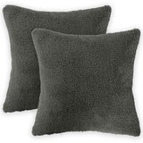  Presvlaka za jastuk 2 pcs HEERLEN Tamnosiva 40 x 40 cm Bouclé | shoptok.hr