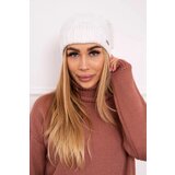 Kesi Cap with fleece Karolina K243 white Cene