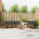  Set vanjskih sofa 8 kom. Prirodna i antracit | shoptok.hr