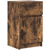 vidaXL Nočna omarica dimljen hrast 39x35x65 cm inženirski les | Shoptok.si