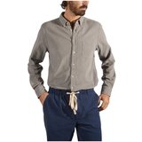 Portuguese Flannel Srajce z dolgimi rokavi Lobo Shirt - Grey Siva Cene