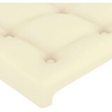  Posteljno vzglavje krem 100x5x78/88 cm umetno usnje, (20735174) | Shoptok.si