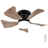 Globo 03609H - LED stropni ventilator HINES, prigušiva, LED/10W/230V + daljinski upravljač, braon Cene