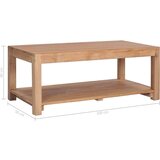 vidaXL Stolić za kavu 100 x 50 x 40 cm od masivne tikovine | shoptok.hr
