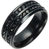 IZMAEL Prstan KE-17010 - Črna / 59mm | Shoptok.si