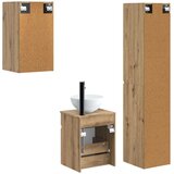 Set namještaja za kupaonicu 3 kom. Hrast artisan | shoptok.hr