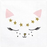 PARTY DECO serviete kitty, 33x33cm Cene