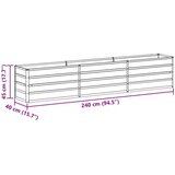  Vrtna visoka greda Svetlo rjava 240 x 40 x 45 cm, (5000287765) | Shoptok.si