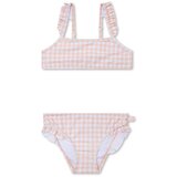 Swim Essentials Dvodelni kupaći kostim za devojčice, Kajsija-beli Cene