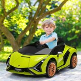  Lamborghini dječji električni auto s 2.4G (12 W), s daljinskim upravljačem, 3-5 km/h, MP3, zeleni | shoptok.hr