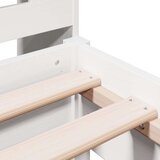  Krevet s regalom za knjige bez madraca bijeli 75x190cm borovina | shoptok.hr