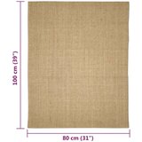 vidaXL preproga naravni sisal 80x100 cm | Shoptok.si