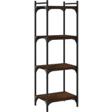  Regal za knjige 4 razine smeđa boja hrasta 40x30x120 cm drveni | shoptok.hr