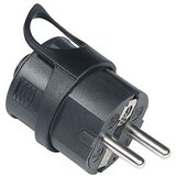  Utikač šuko 16A 250V sa KU, crni 290-102 | Eponuda.ba
