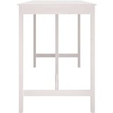 vidaXL Barski stol bijeli 180x80x110 cm od masivne borovine | shoptok.hr