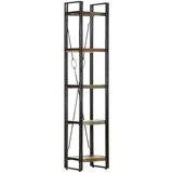 vidaXL Knjižna omara 5-nadstropna 40x30x180 cm trden predelan les Cene