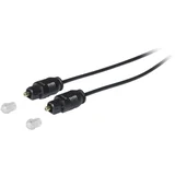 Toslink digital audio priključni kabel [1x moški konektor Toslink (ODT) - 1x moški konektor Toslink (ODT)] 2.00 m črna, (20431877)