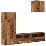 vidaXL TV zidne jedinice 4 pcs Staro drvo Konstruirano drvo | shoptok.hr