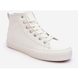 Big Star Women's insulated sneakers with zipper White Cene
