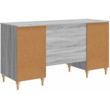  Stol s policom Siva sonoma 142,5 x 50 x 75 cm Konstruirano drvo | shoptok.hr