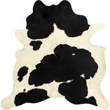 Maison Chic Preproga, Rug iz prave goveje kože črna in bela 180x220 cm, (22121644) | Shoptok.si