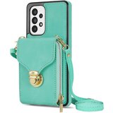 INORCO Ovitek za telefon Crossbody za Samsung Galaxy A52 4G/5G/A52s 5G, PU usnje + TPU držalo za kartico z zadrgo, pokrov s stojalom, (22036189) Cene