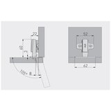 Gtv šarka ravna PUSH sa obratnom oprugom 45mm 110° ZP-POH045BEO | Eponuda.ba