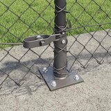  Ograde od lanca s betonskom podlogom 25 x 0,6 m Siva Mreža | shoptok.hr