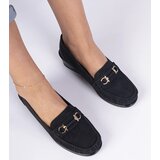 Gemre Black women's wedge loafers Sameri | shoptok.hr