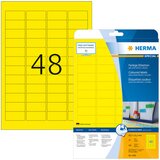 Herma etikete 45,7X21, zaobljene ivice A4/48 1/20 žuta ( 02H4366 ) | Eponuda.com