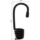  Kuke 100 kom. Crna 6 mm x 5 cm Čelik - 100 6 mm | shoptok.hr