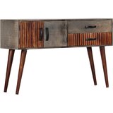  Konzolni stol sivi 120 x 35 x 75 cm grubo masivno drvo manga | shoptok.hr