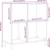  Ormar za ploče Crni hrast 84,5 x 38 x 89 cm Konstruirano drvo | shoptok.hr