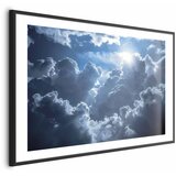  Plakat Lively Scene: The Sun Battling the Clouds 30x21 Crni okvir s margom | shoptok.hr