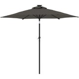 Vrtni suncobran s čeličnom šipkom antracit 225 x 225 x 212 cm | shoptok.hr