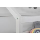 MID.YOU Postelja S Predalom Duo, 90x200, Bor, Bela, Masivno | Shoptok.si