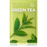 The Saem Natural Mask Sheet Green Tea maska iz platna z vlažilnim in pomirjajočim učinkom 21 ml Cene