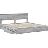  s od storage Siva Sonoma 200 x 200 cm Konstruirano drvo | shoptok.hr