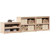 Vanjski kuhinjski ormarić MEPPEL 3 pcs Prirodni Douglas | shoptok.hr