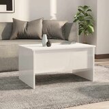  Stolić za kavu sjajni bijeli 80x50x42,5 cm konstruirano drvo | Eponuda.com
