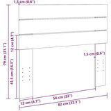 vidaXL Uzglavlje 80 cm puno drvo hrast | shoptok.hr