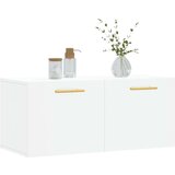 vidaXL Stenska omarica bela 80x36,5x35 cm inženirski les | Shoptok.si