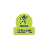  Zelena Nalepke Čisto in Razkuženo (500 kom) - Clean & Disinfected Cene