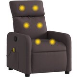 Maison Chic masažni naslanjač - Relax naslanjač temno rjavo blago, (22134830) | Shoptok.si