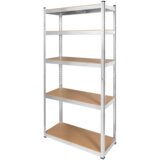  Metalni stalak za odlaganje 180x90x40 srebrni Rebel | shoptok.hr