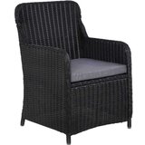  7-dijelni vrtni blagovaonski set crni | shoptok.hr