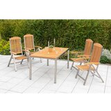 Gardenson Vrtna Miza Keros, Jeklo, Masiven Les, 150x80 Cene