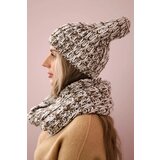 Kesi Women's fleece set Merry K202 brown + ecru | shoptok.hr