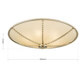 Orion dl 7-567/56 - plafonsko svetlo mauro 5xE27/60W/230V, prečnik 56 cm, bronza | Eponuda.com