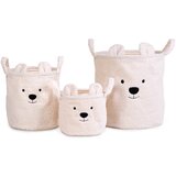Childhome košek za shranjevanje igrač teddy 40x40x40 off white | Shoptok.si